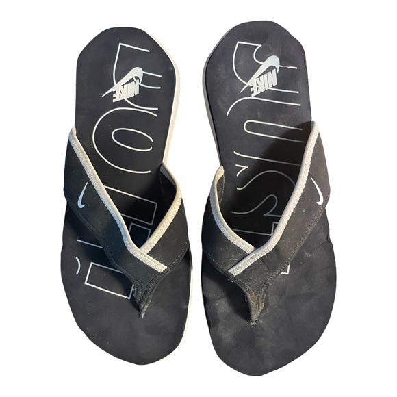 Unisex Nike slippers men’s size : 8 women’s size : 9 navy blue - Picture 6 of 11